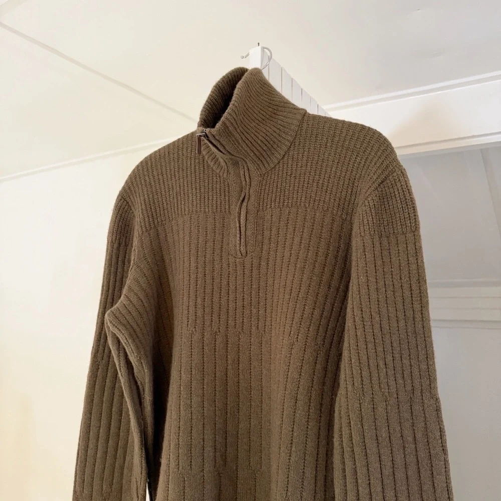 Hugo Boss Wool Collared Quarter Zip Sweater Size Mens L - Picture 8 of 10